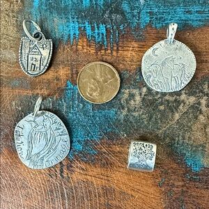 Jes MaHarry 4 piece Sterling Silver Charm Set. New with tags